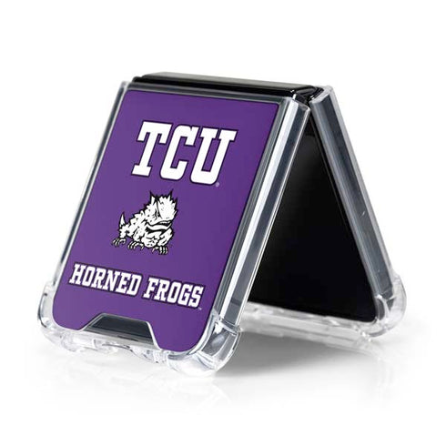 Texas Christian University Mascot Galaxy Z Flip5 5G Clear Case