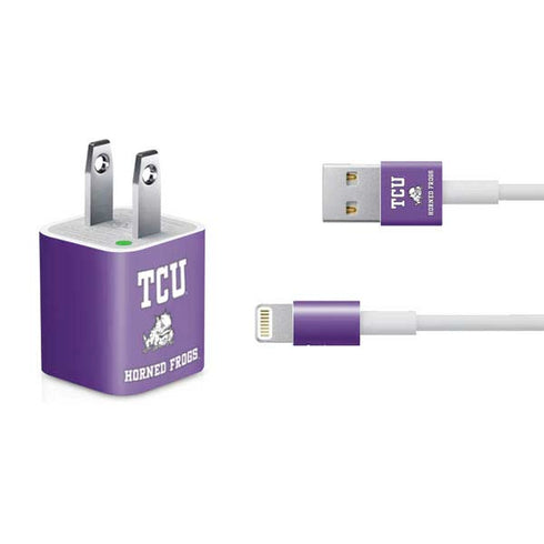 Texas Christian University Mascot iPhone Charger (5W USB) Skin