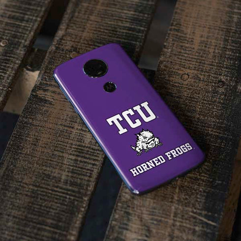 Texas Christian University Mascot Moto E5 Plus Skin