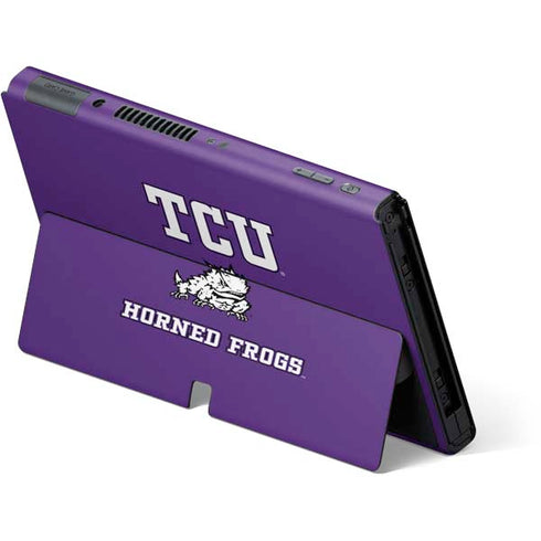 Texas Christian University Mascot Nintendo Switch OLED (2021) Skin