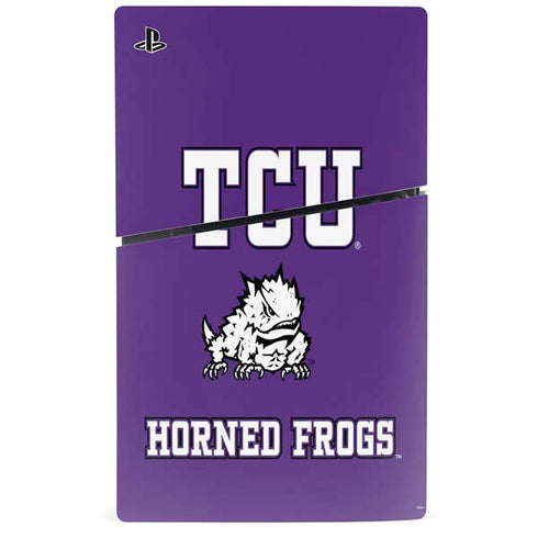 Texas Christian University Mascot PS5 Slim Disk Bundle Skin