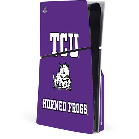 Texas Christian University Mascot PS5 Slim Disk Console Skin