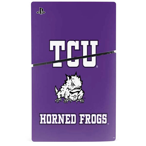 Texas Christian University Mascot PS5 Slim Disk Console Skin