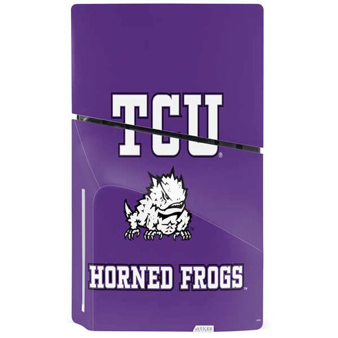 Texas Christian University Mascot PS5 Slim Disk Console Skin