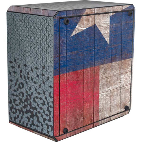 Texas Flag Dark Wood Cooler Master MasterBox Q300L Mini Tower Skin