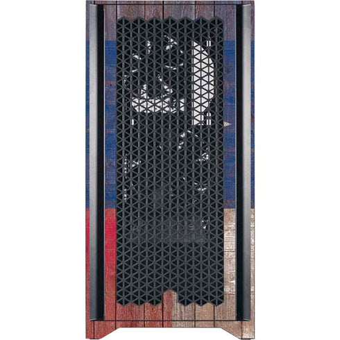 Texas Flag Dark Wood Corsair 4000D Tempered Glass Mid-Tower ATX Case Skin