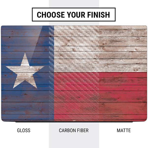 Texas Flag Dark Wood Dell Vostro Skin