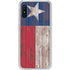 Texas Flag Dark Wood Galaxy A10e Clear Case