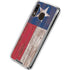 Texas Flag Dark Wood Galaxy A30 Clear Case