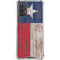 Texas Flag Dark Wood Galaxy A32 5G Clear Case