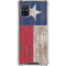 Texas Flag Dark Wood Galaxy A51 5G Clear Case