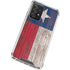 Texas Flag Dark Wood Galaxy A52 5G Clear Case