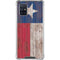 Texas Flag Dark Wood Galaxy A71 5G Clear Case