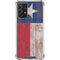 Texas Flag Dark Wood Galaxy A72 5G Clear Case