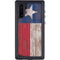 Texas Flag Dark Wood Galaxy Note 10 Waterproof Case