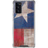 Texas Flag Dark Wood Galaxy Note20 5G Clear Case