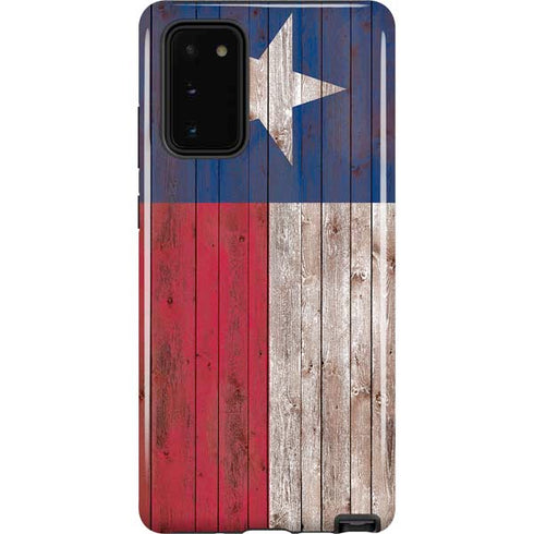 Texas Flag Dark Wood Galaxy Note20 5G Pro Case