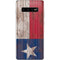 Texas Flag Dark Wood Galaxy S10 Plus Skin