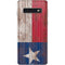 Texas Flag Dark Wood Galaxy S10 Skin