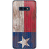 Texas Flag Dark Wood Galaxy S10e Skin