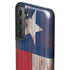 Texas Flag Dark Wood Galaxy S21 FE Pro Case