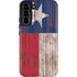 Texas Flag Dark Wood Galaxy S22 Plus Pro Case
