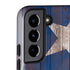 Texas Flag Dark Wood Galaxy S22 Plus Pro Case