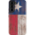 Texas Flag Dark Wood Galaxy S22 Pro Case