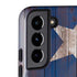 Texas Flag Dark Wood Galaxy S22 Pro Case