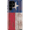 Texas Flag Dark Wood Galaxy S22 Ultra Pro Case