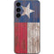 Texas Flag Dark Wood Galaxy S23 FE Skin