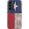 Texas Flag Dark Wood Galaxy S23 Plus Pro Case