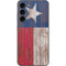 Texas Flag Dark Wood Galaxy S23 Plus Skin