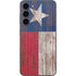 Texas Flag Dark Wood Galaxy S23 Plus Skin
