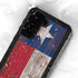 Texas Flag Dark Wood Galaxy S23 Plus Waterproof Case