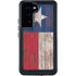 Texas Flag Dark Wood Galaxy S23 Waterproof Case