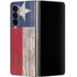 Texas Flag Dark Wood Galaxy Z Fold4 5G Skin