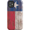 Texas Flag Dark Wood iPhone 11 Impact Case