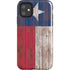Texas Flag Dark Wood iPhone 11 Impact Case