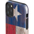 Texas Flag Dark Wood iPhone 11 Pro Max Impact Case