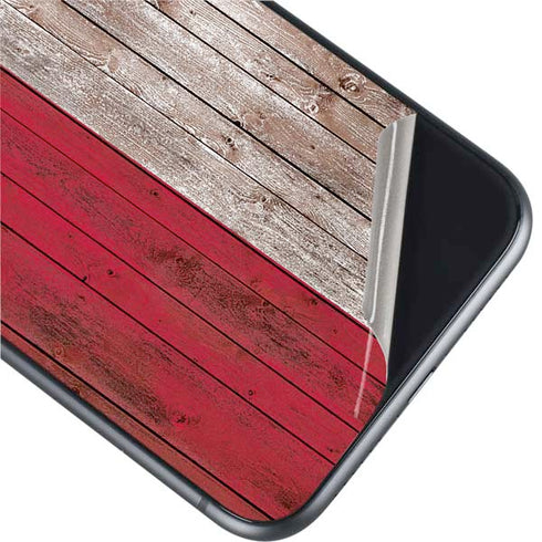 Texas Flag Dark Wood iPhone 11 Skin