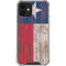 Texas Flag Dark Wood iPhone 12 Clear Case