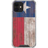 Texas Flag Dark Wood iPhone 12 Clear Case