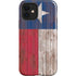 Texas Flag Dark Wood iPhone 12 Impact Case