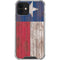 Texas Flag Dark Wood iPhone 12 Mini Clear Case