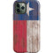 Texas Flag Dark Wood iPhone 12 Pro Max Impact Case