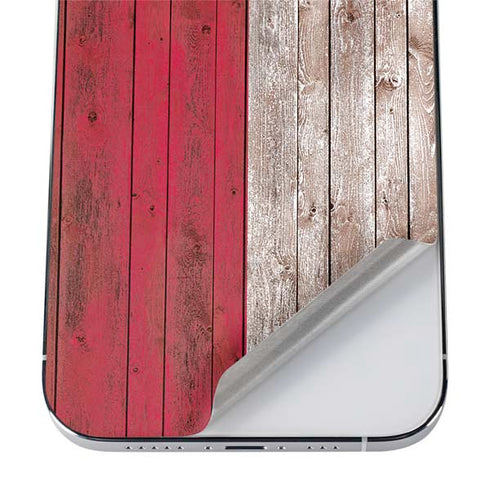 Texas Flag Dark Wood iPhone 12 Pro Max Skin