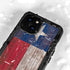 Texas Flag Dark Wood iPhone 13 Mini Waterproof Case