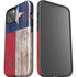 Texas Flag Dark Wood iPhone 14 Plus Impact Case