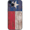 Texas Flag Dark Wood iPhone 14 Plus Skin